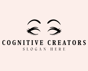 Beauty Eyelashes Makeup logo design