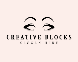 Beauty Eyelashes Makeup logo design