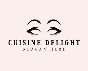 Beauty Eyelashes Makeup logo design