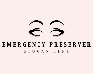 Beauty Eyelashes Makeup logo design