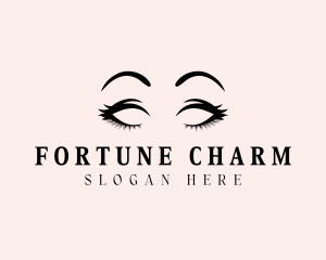 Beauty Eyelashes Makeup logo design