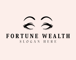 Beauty Eyelashes Makeup logo design