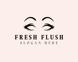 Beauty Eyelashes Makeup logo design