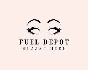 Beauty Eyelashes Makeup logo design