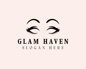 Beauty Eyelashes Makeup logo design