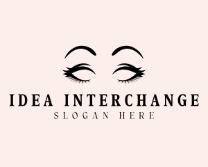 Beauty Eyelashes Makeup logo design