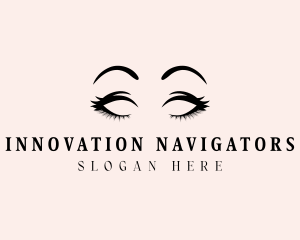 Beauty Eyelashes Makeup logo design