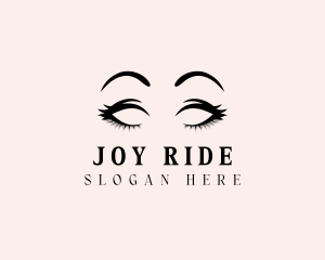 Beauty Eyelashes Makeup logo design