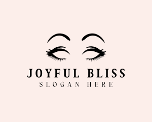 Beauty Eyelashes Makeup logo design