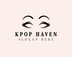 Beauty Eyelashes Makeup logo design