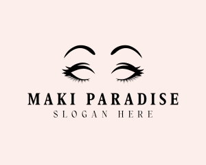 Beauty Eyelashes Makeup logo design