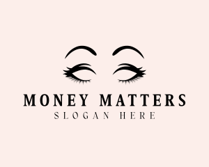 Beauty Eyelashes Makeup logo design