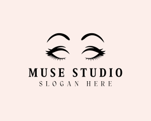 Beauty Eyelashes Makeup logo design