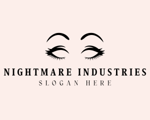 Beauty Eyelashes Makeup logo design