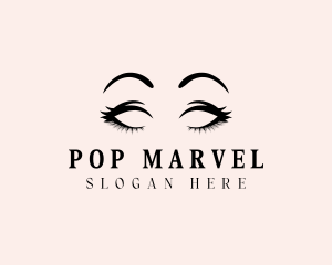 Beauty Eyelashes Makeup logo design