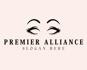 Beauty Eyelashes Makeup logo design