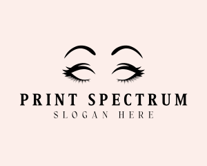 Beauty Eyelashes Makeup logo design