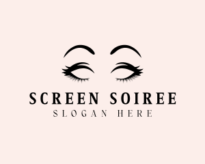 Beauty Eyelashes Makeup logo design