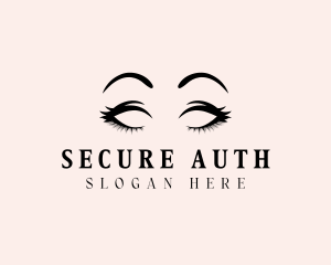 Beauty Eyelashes Makeup logo design