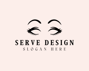 Beauty Eyelashes Makeup logo design