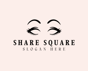 Beauty Eyelashes Makeup logo design