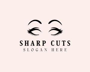 Beauty Eyelashes Makeup logo design