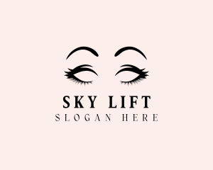 Beauty Eyelashes Makeup logo design