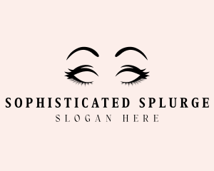 Beauty Eyelashes Makeup logo design