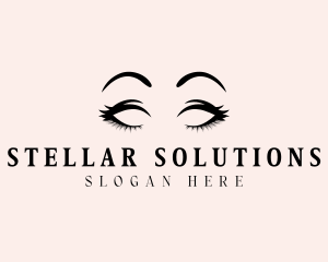 Beauty Eyelashes Makeup logo design