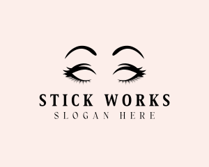 Beauty Eyelashes Makeup logo design