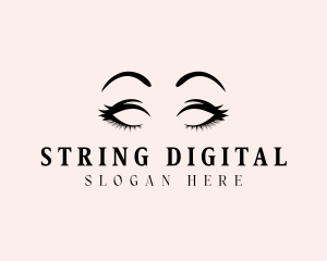 Beauty Eyelashes Makeup logo design