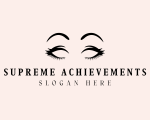 Beauty Eyelashes Makeup logo design