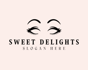 Beauty Eyelashes Makeup logo design