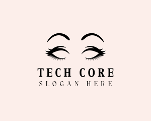 Beauty Eyelashes Makeup logo design