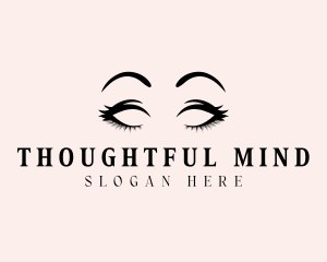 Beauty Eyelashes Makeup logo design