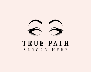 Beauty Eyelashes Makeup logo design