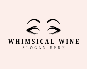 Beauty Eyelashes Makeup logo design