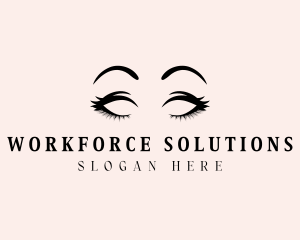 Beauty Eyelashes Makeup logo design