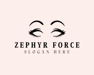 Beauty Eyelashes Makeup logo design