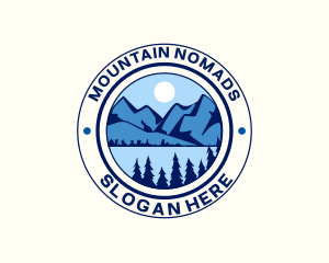 Mountain Peak Hiking logo design