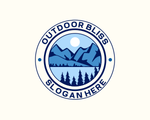 Mountain Peak Hiking logo design