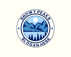 Mountain Peak Hiking logo design