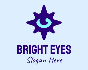 Eye Purple Compass logo design