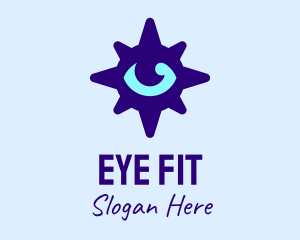 Eye Purple Compass logo design