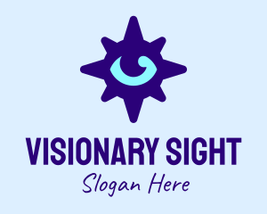 Eye Purple Compass logo design