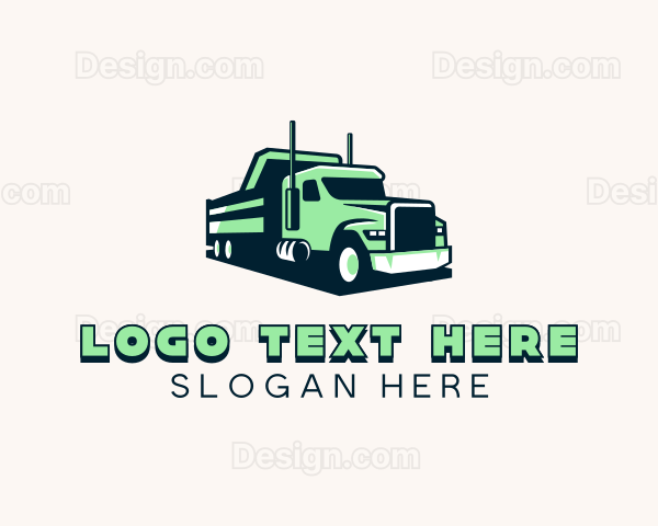 Dump Truck Vehicle Logo