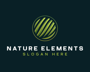 Nature Leaves Grass logo design