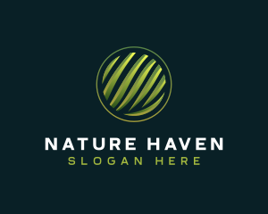 Nature Leaves Grass logo design