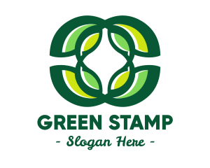 Green Organic Leaves logo design