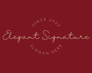 Cursive Elegant Business logo design